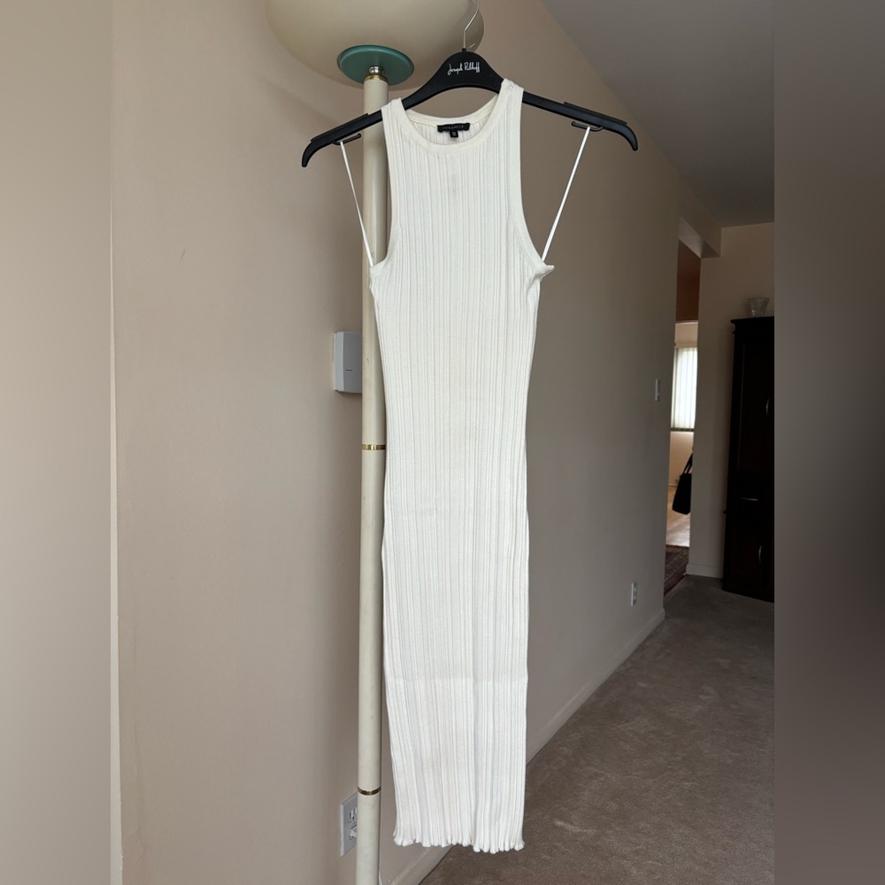 Dynamite Cream Ribbed Maxi Dress